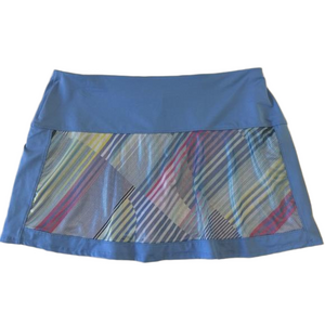 Lucky In Love Women’s Tennis Workout Skirt Blue Pink  Size XXL 16-18